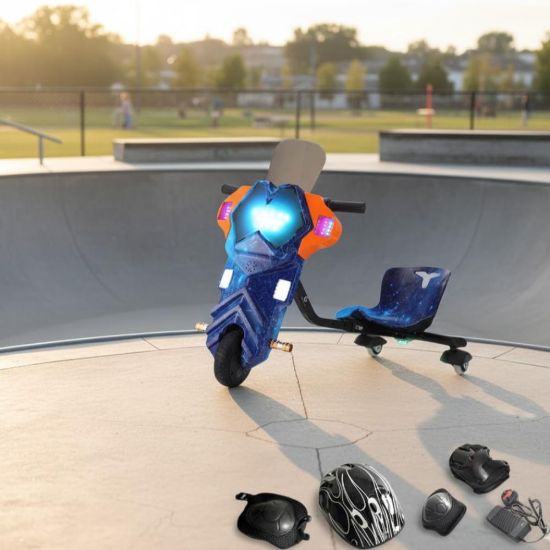 صورة سكوتر درفت 250W بتصميم روبوت مع إضاءة LED